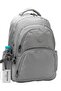 Large Size Silver Unisex Special Satin Water-Repellent Fabric Travel Backpack and School Bag / 346 - 2