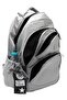 Large Size Silver Unisex Special Satin Water-Repellent Fabric Travel Backpack and School Bag / 346 - 6