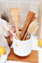 Nordic Countertop Upright Spoon Holder White - 7
