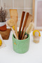 Nordic Countertop Upright Spoon Holder Green - 5