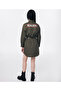 Khaki Woven Dress - 8