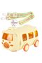 Teddy Bear Water Bottle, Bus Water Bottle, Teddy Bear Print Themed Water Bottle, Teddy Bear Car Water Bottle with Straw, 500ml - 2