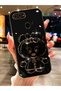 Luxury Silicone Case for Oppo A5S with Black Minnie Stand and Gold Detail on the Edges