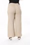 Wide Leg Gabardine Trousers - 8