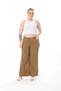 Wide Leg Gabardine Trousers - 3