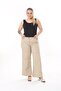 Wide Leg Gabardine Trousers - 2