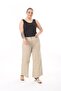 Wide Leg Gabardine Trousers - 4
