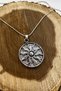 Stainless Tarnish Free Steel Silver Color Maya Sun 60cm Snake Chain Unisex 316L Steel Necklace