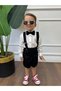 White Shirt and Black Slippers (Black Bow Tie Included) Children's and Baby Clothing Gift - 6