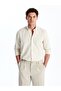 Regular Fit Long Sleeve Striped Men's Shirt