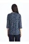 LCW Grace Tie-Up Collar Print Women's T-Shirt - 3
