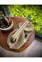 Women's Handmade Natural Beige Color Scholarship Bag - 5