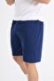 Plain Training Shorts Navy Blue - 3