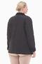 Women's Large Size Polo Collar Black Short Quilted Coat 1011 - 4