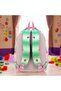 Girl's Primary School Orthopedic 3-Piece Set Pen Holder Lunch Bag with 3 Compartments and Water Bottle - 4