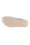 Women's Cross Thick Banded Velcro Sandals Denim Blue Leather 1293243 - 5