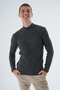 Men's Anthracite Half Fisherman Ribbed Knitted Wool Knitwear Knitted Sweater Trist-5343 - 5