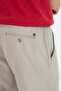 Men's Cotton Linen Bermuda Capri Long Shorts with Elastic Waist Below the Knee - 5