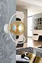 White Butterfly White Glop Glass Modern Sconce