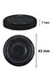 29 ml Small Sample Glass Jars (29 cc) with Black Metal Lids, 6 Pieces - 3