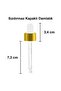Amber 50 ml Dropper Serum Bottle - Gold Metal Cap, Brown Dropper 30 Pieces - 3