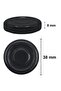 105 ml Metal Black Lid 105 Cc Clear Tall Glass Jar (6 Pieces) - 3