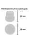 30 ml White Bottle Glass - Leak Proof, Transparent Lock, 1 Piece - 2