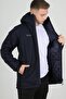 Strike Anorak Long Coat Navy Blue - 6