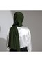 Egyptian Silk Hijab Shawl Emerald Green Draped Iron-Free 75X220 - 3