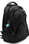 Black Unisex Special Satin Water-Repellent Fabric Large Size Travel Backpack and School Bag / 346 - 6