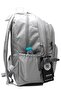 Large Size Silver Unisex Special Satin Water-Repellent Fabric Travel Backpack and School Bag / 346 - 4