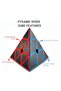 مكعب سرعة احترافي مع ملصق ألياف كربون PYRAMINX 3x3 - مكعب صابر ذكي 3X3 - - 4
