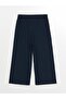 Women's Elastic Waist Plain Capri Pants (S4) - 6