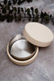 Covered Steel Ashtray Beige - 3