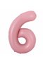 Number Foil Balloon Pink Number Balloon Baby Pink 6 Year Old Balloon 76 Cm Number Balloon Flying Balloon Helium Balloon - 2