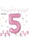 Number Foil Balloon Pink Number Balloon Baby Pink 5 Year Old Balloon 76 Cm Number Balloon Flying Balloon Helium Balloon