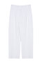 Beyaz Cırt Cırt Kapamalı Yüksek Bel Pileli Wide Leg Pantolon TWOAW24PL00177 - 6