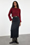 Bordo Süper Crop Basic Triko Kazak TWOAW24KZ00275 - 2
