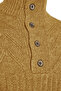 Camel Unisex Slim Fit Wool Half Fisherman Buttoned Knitwear Sweater Tmnaw22Kz0327 - 7