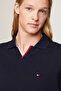 Men's Logo Printed Crew Neck Regular Cut Navy Blue Polo Collar T-Shirt MW0MW34772-DW5 - 4