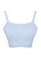 Mavi Ajurlu/Delikli Crop/Kısa Triko 2'li Bluz-Hırka Takım TWOSS23HI00000 - 4