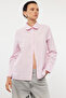 Baby Collar Pink Striped Shirt - TWOAW25GO00015