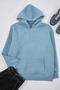 Mavi Oversize/Geniş Kesim Fermuarlı Kapüşonlu İçi Polarlı Basic Sweatshirt TMNAW25SW00050 - 2