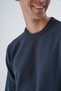 Navy Blue Men's 100% Cotton Crew Neck Knitwear Sweater Trist-1194 - 5