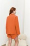 Şile Cloth Linen Shirt Shorts Top-Bottom Set - 2