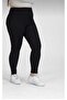 Curve Plus Size Ribbed High Waist Black Tights - 2