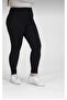 Curve Plus Size Ribbed High Waist Black Tights