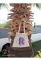 Drawstring/Tasseled Blue/Lilac/Green Star Mandala Detailed Tote Cloth Shoulder Bag - 4