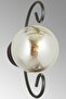Modern Black Butterfly Smoked Glass Sconce - 3