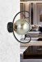 Modern Black Butterfly Smoked Glass Sconce